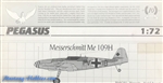 PEGASUS 1/72 Messerschmitt Me 109H