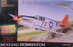 PEGASUS 1/48 P-51B Mustang - Tuskegee E-Z Snapz