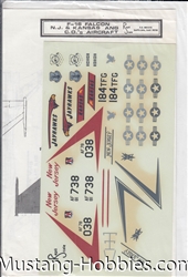 REPLI-SCALE DECALS 1/48 F-16 FALCON N.J. & KANSAS ANG C.O.'S AIRCRAFT