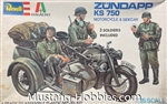 Revell/ITALAREI 1/72 Zundapp KS750 Motorcycle and Sidecar
