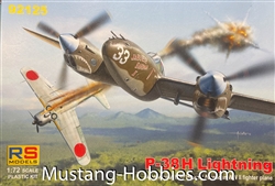 RS MODELS  1/72 Lockheed P-38H Lightning American WWII fighter plane
