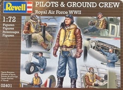 REVELL GERMANY 1/72 Pilots & Ground Crew Royal Air Force WWII