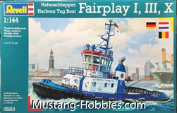 REVELL GERMANY 1/144 Hafensclepper Harour Tug Boat Fairplay I/III/X