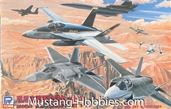SKYWAVE/PIT-ROAD  1/700 Modern US Aircraft Set 1