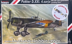 SPECIAL HOBBIES 1/72 Fokker D.XXI â€žFR-167 with Retractable Landing Gear"