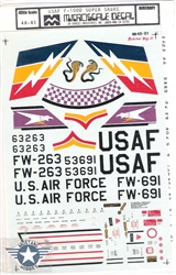 SUPERSCALE INT. 1/48 F-100 SUPER SABRES