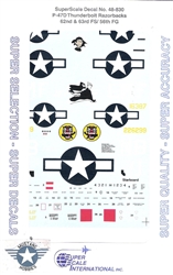 SUPERSCALE INT. 1/48 P-47  THUNDERBOLTS RAZORBACK
