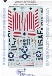 SUPERSCALE INT 1/48 REPUBLIC F-105D THUNDERCHEIF 563RD TFS/ 23RD TFW, DENANG 1965