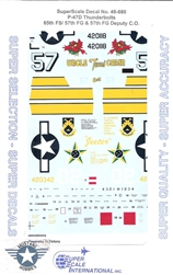 SUPERSCALE INT. 1/48 P-47 REPUBLIC THUNDERBOLTS