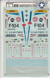 SUPERSCALE INT. 1/72 LOCKHEED F-104'S