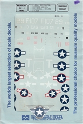 SUPERSCALE INT. 1/72  F-4U'S BOYINGTON, KEPFORD WALSH, DELONG SILBER