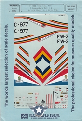 SUPERSCALE INT. 1/72 F100D 48th TAC FWI COMANDERS A/C & F102A 32nd FIS/ 86th FWI