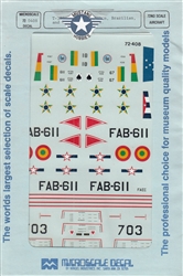 SUPERSCALE INT. 1/72 T-33'S OF THE BOLIVIAN, BRAZILIAN, AND CUBAN AIR FORCE