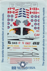 SUPERSCALE INT. 1/72 CF-101 VOODOOS CANADA SPECIAL SCHEMES