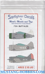 STARFIGHTER DECALS 1/48 16TH PURSUIT GROUP P-36S
