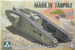 TAKOM 1/35 WWI Heavy Tank MARK.IV Tadpole