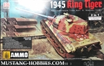 TAKOM/AMMO 1/35 Panzerkampfwagen Tiger Ausf. B. Henschel Turret 1945 King Tiger Limited Edition 2 in 1