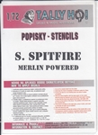 TALLY HO 1/72 SUPERMARINE SPITFIRE MERLIN POWERED STENCIL