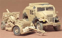 TAMIYA 1/35 British 25-Pdr Field Gun & Quad Gun Tractor Vehicle	$