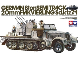 TAMIYA 1/35 German 8ton Semitrack w/20mm Flakvierling Sd.Kfz. 7/1