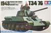 Tamiya 1/35 Russian Tank T-34/76 1943 Production Model