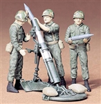 TAMIYA 1/35  US 107mm Mortar/Crew (3)