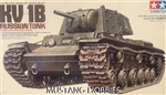 TAMIYA 1/35 Russian Tank KV-1B (Model 1940 w/Applique Armor)