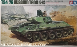 TAMIYA 1/35 T34/76 Russian Tank 1942 Production Model Remote Control System
