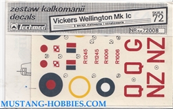 TECHMOD 1/72 VICKERS WELLINGTON MK.IC