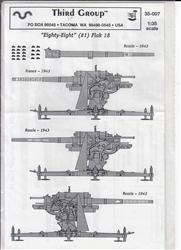THIRD GROUP DECALS 1/35 eighty-eight flack 18