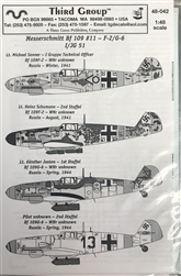 THIRD GROUP DECALS 1/48 MESSERSCHMITT BF 109 #11-F-2/G-6 I/JG 51