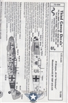 THIRD GROUP DECALS 1/72 MESSERSCHMITT BF 109F-4/G-5/6 III GRUPPE JG 54 GRUNHERZ
