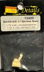 TRUE DETAILS 1/72 NACES SJU-17  EJECTION SEAT (1) FOR T-45. F-14D,  LATE F-1