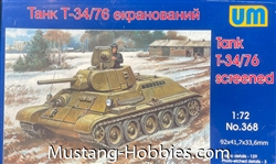UM Models 1/72 Tank T-34/76 screened