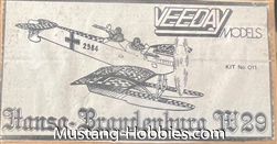 VEEDAY  MODELS 1/72 HASEA-BRANDENBURG W29