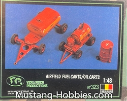VERLINDEN PRODUCTIONS 1/48 AIRFIELD FUEL CARTS /OIL CART