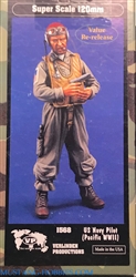 VERLINDEN PRODUCTIONS 120mm US NAVY PILOT PACIFIC WWII