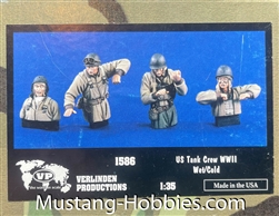 VERLINDEN PRODUCTIONS 1/35 US WWII TANK CREW WET/COLD   (4 figs)