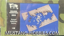 VERLINDEN PRODUCTIONS 1/35 Damaged Cobblestone Sections