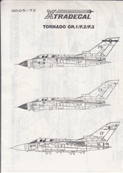 XTRADECALS 1/72 TORNADO GR.1/F.2/F.3