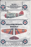 YELLOW-WINGS DECALS 1/48 PR-WWII 1931-41 SCALE 1" BLACK AND WHITE PIN STRIPE FOR OUTLINGING CEVRONS & FUSALAGE BANDS