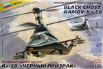 ZVEZDA 1/72 BLACK GHOST KAMOV Ka-58 RUSSIAN STEALTH ATTACK HELICOPTER