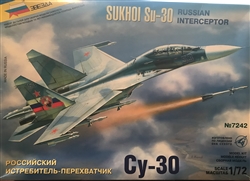 ZVEZDA 1/72 Sukhoi Su-30 Russian Interceptor